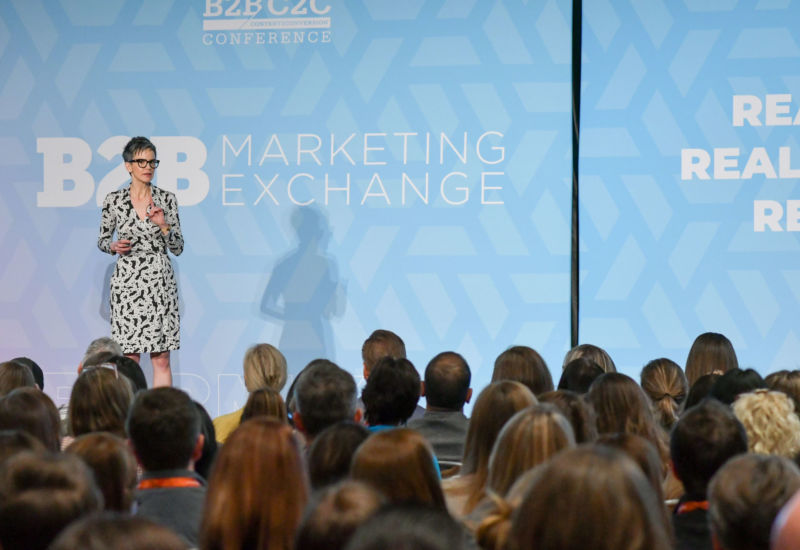 Tamsen Webster inspired a room of marketers to build messages people say "YES!" to.