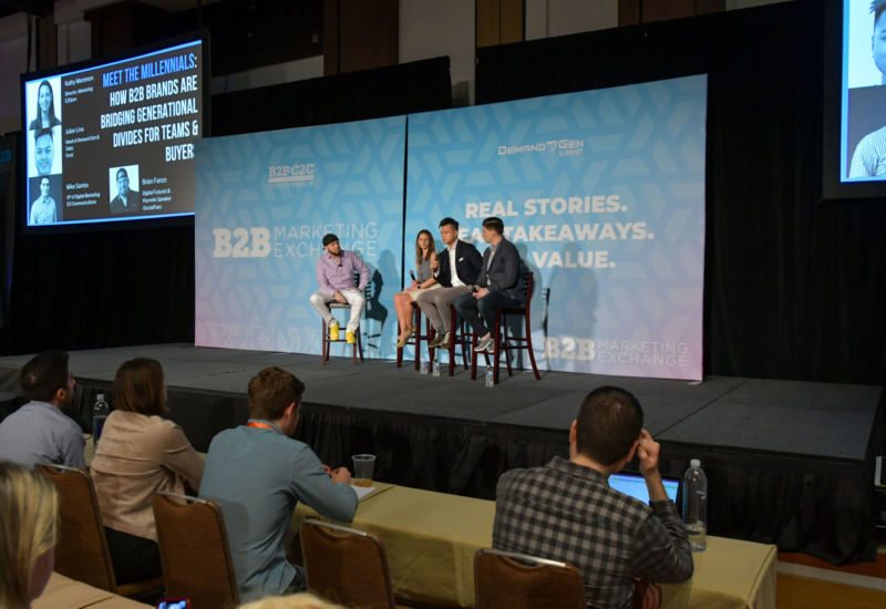 Keynoter Brian Fanzo was joined by a panel of Millennials to discuss what they expect in a work environment and when making a purchase decision.