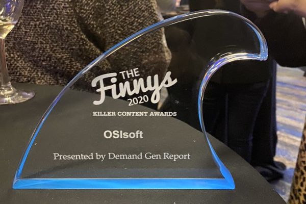 Teamwork makes the dream work. OSIsoft secured this Finny for their Measurable ROI.